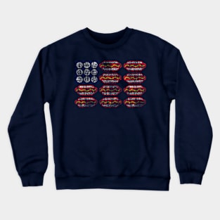 VINTAGE BASEBALL HOTDOGS MERICA Crewneck Sweatshirt